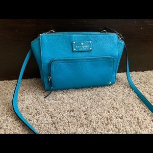 Kate Spade Blue Leather Crossbody